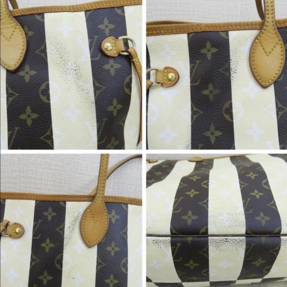 Louis Vuitton Rayures Gm Neverfull Monogram Bag - Picture 6 of 8